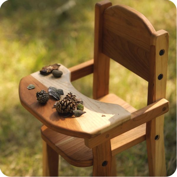 Cherry wood best sale high chair