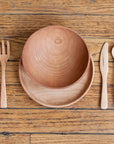 Child Sized Wooden Place Setting