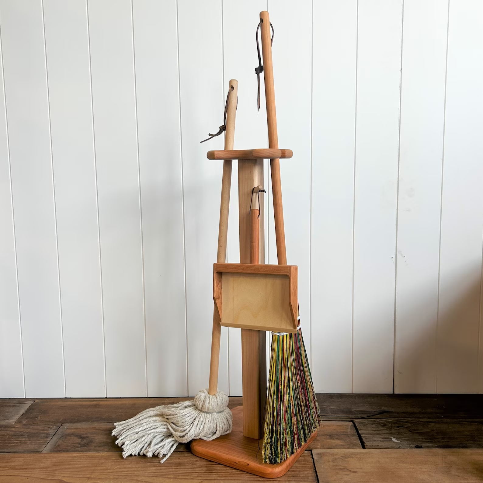 Child s Cleaning Set Broom Mop Dustpan and Stand