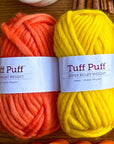 100% Wool Yarn - Set of 2 - Yellow & Orange