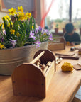 Hardwood Tool Box Set with Tools