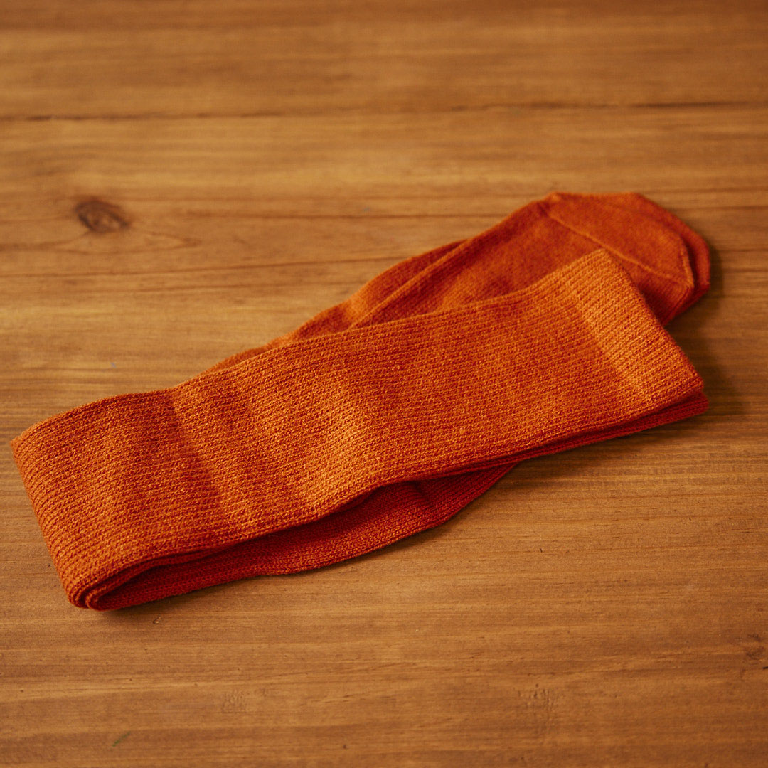 Autumn Orange Tube Socks (Set of 2)