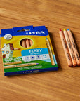 Lyra Ferby Triangular Short Color Pencils (Set of 12)