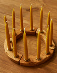 Birthday Ring - Cherry Wood (16 Holes w/ Candles)