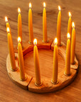 Birthday Ring - Cherry Wood (16 Holes w/ Candles)