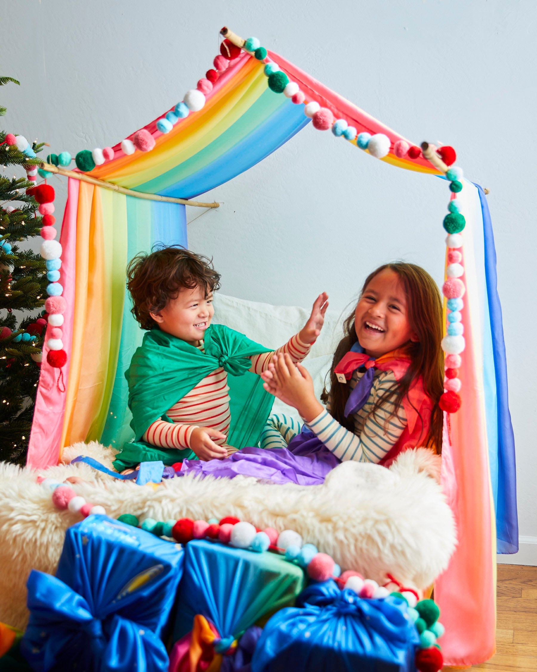 Sarah&#39;s Silks Double Rainbow Playsilk