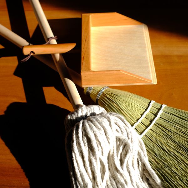 Child's Cleaning Set - Broom, Mop, Dustpan and Stand