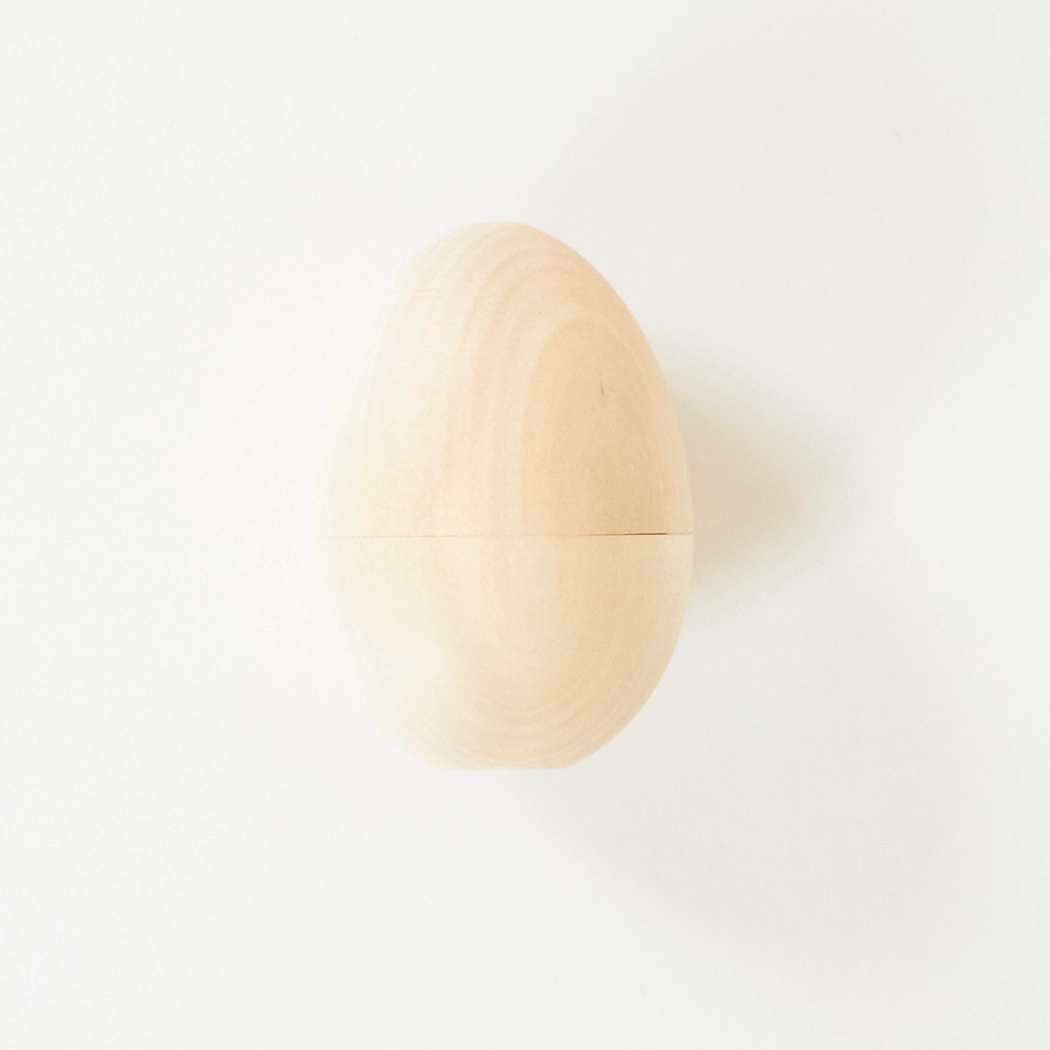 Hollow Wooden Eggs (Set of 3)