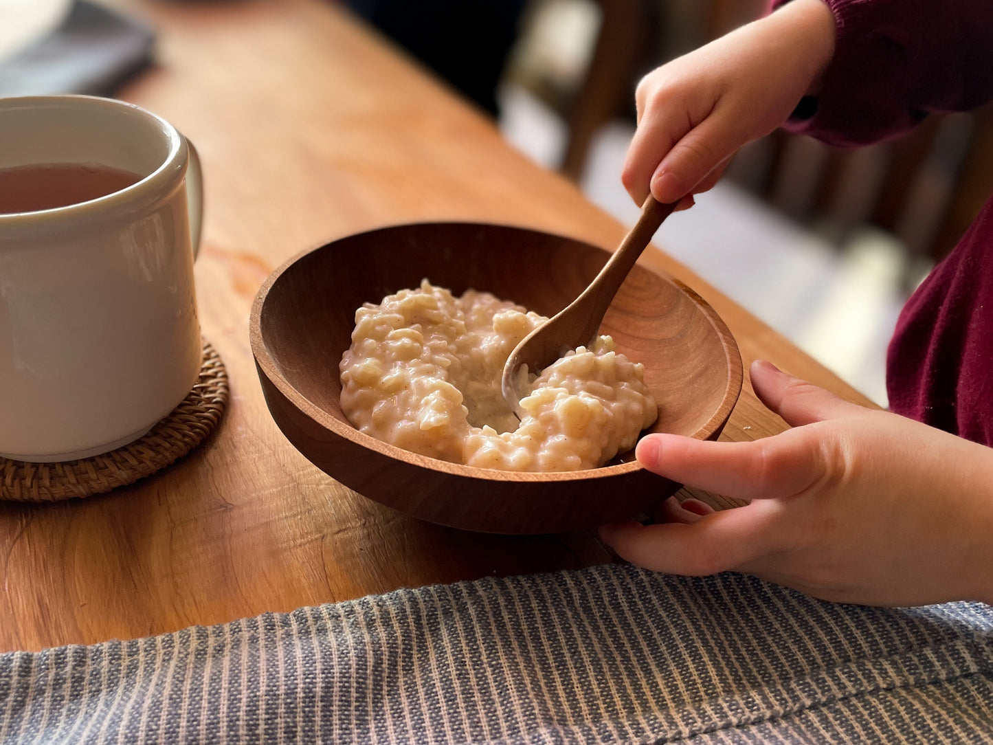 Child Sized Wooden Place Setting