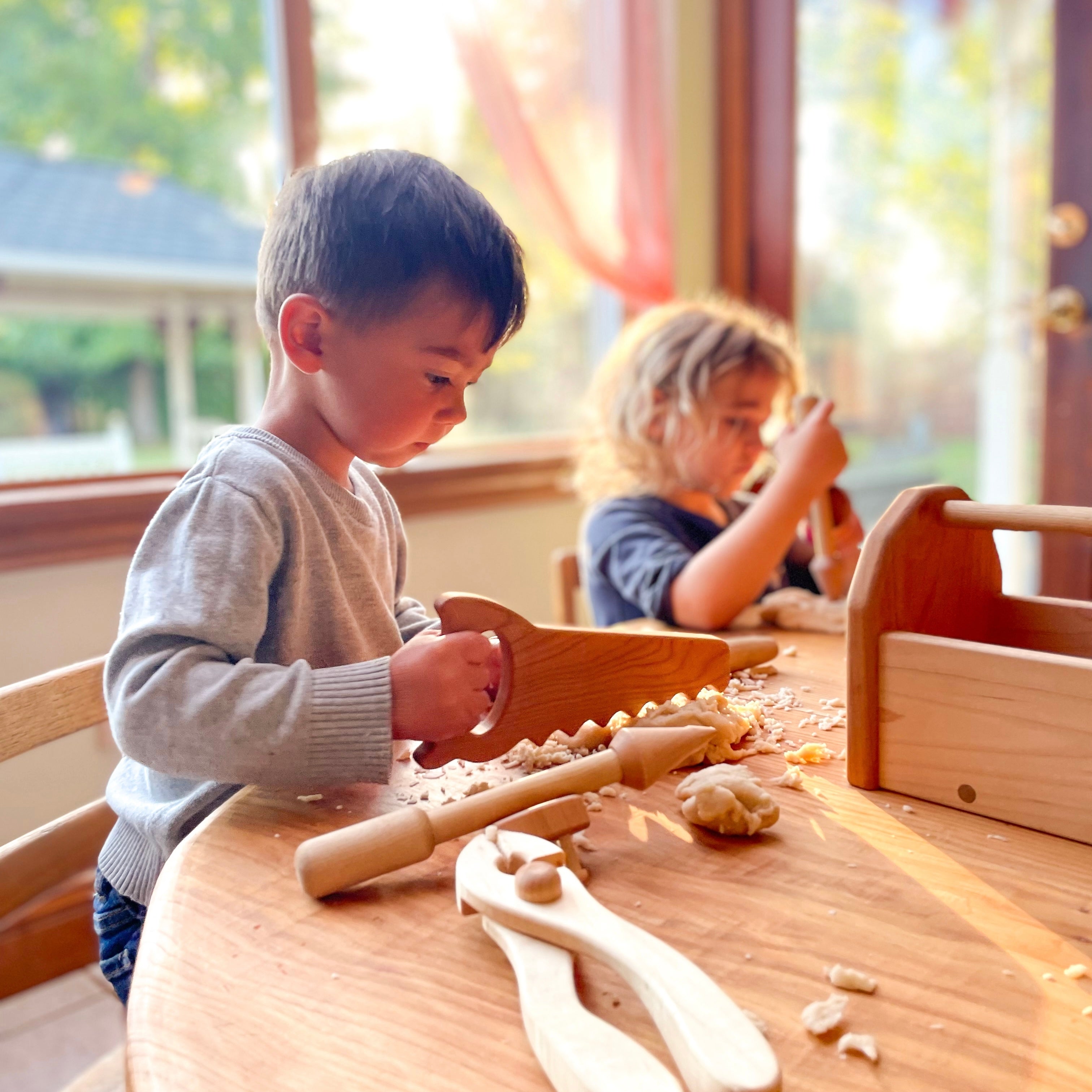 Play good Hardwood Tool Box Set with Tools