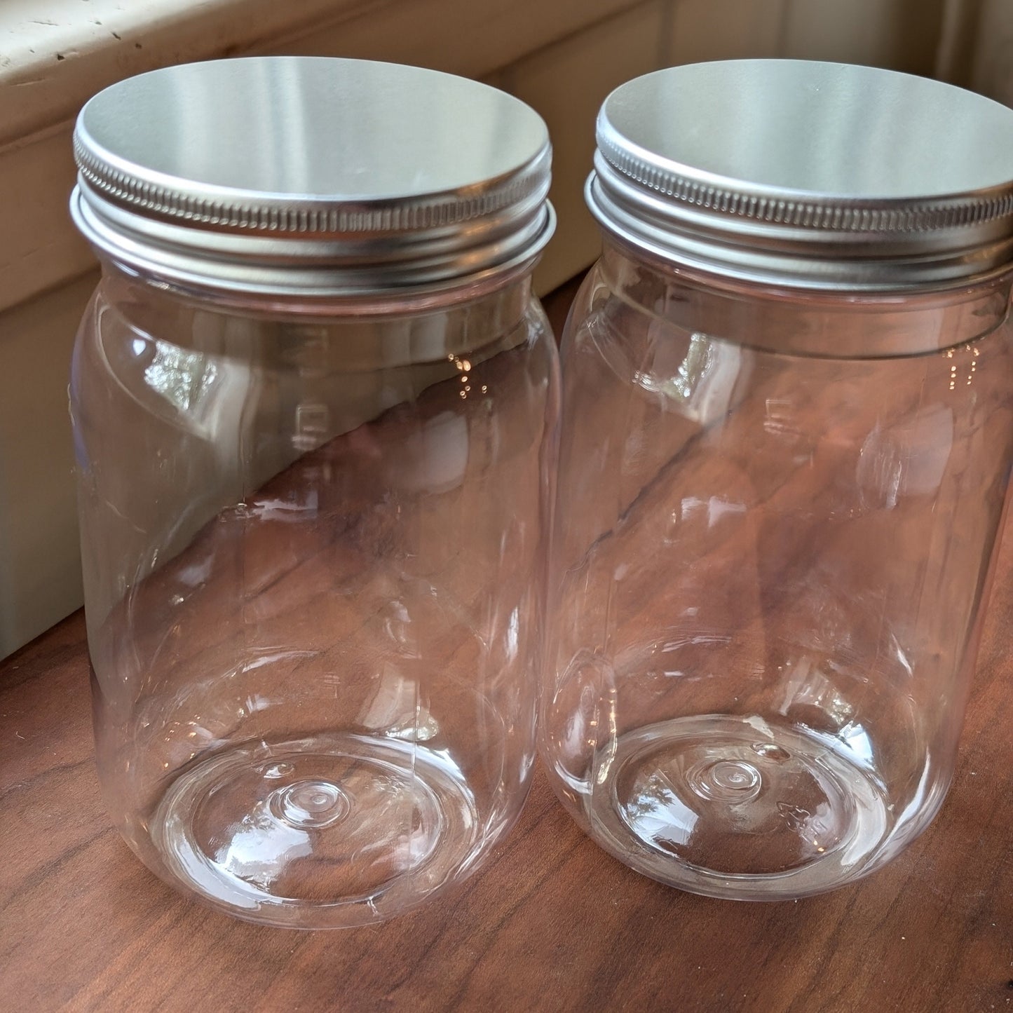 Acrylic Mason Jars (Set of 2)