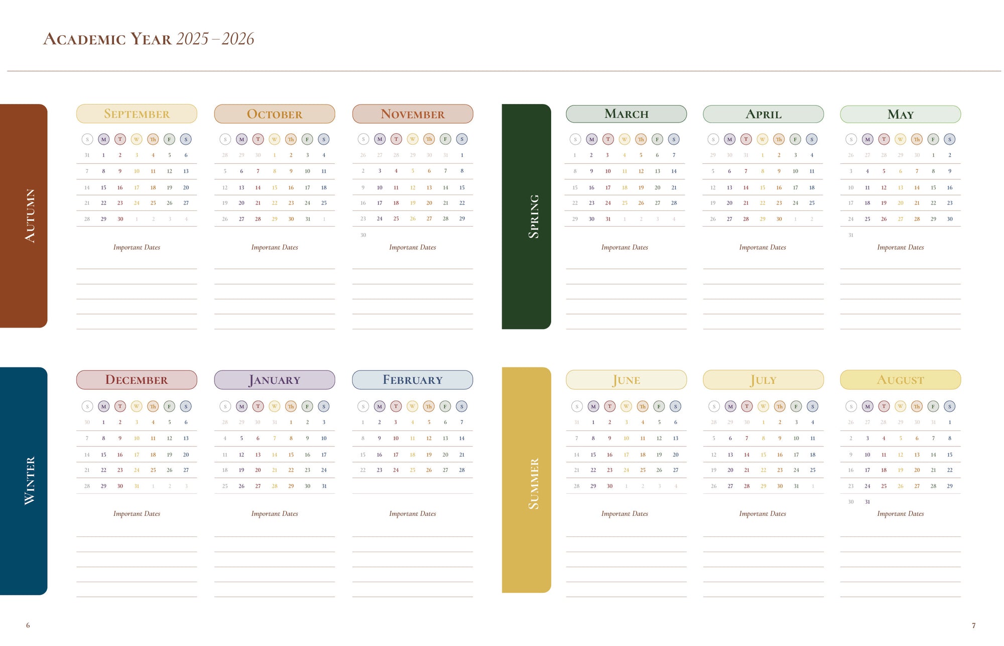 Academic Year Planner 25/26 (2nd Edition, Pre-Order)