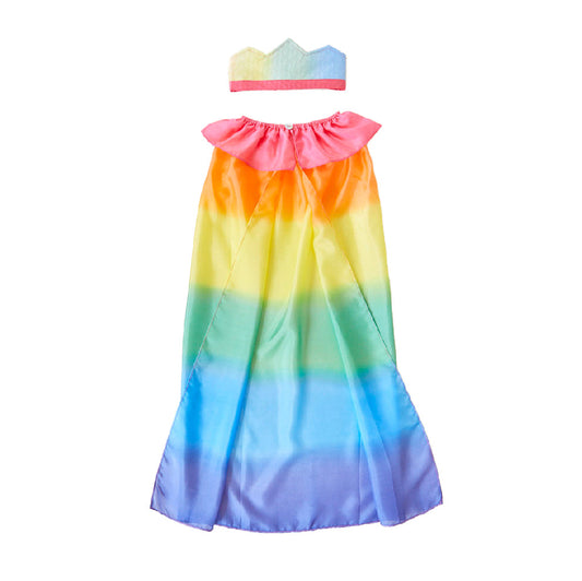 Birthday Set: Rainbow Cape + Crown