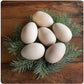 Solid Wooden Eggs (Set of 6)