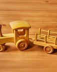 Telleby Wooden Toy Tractor with Trailer