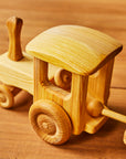 Telleby Wooden Toy Tractor with Trailer