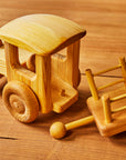 Telleby Wooden Toy Tractor with Trailer