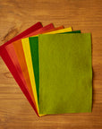 Autumn Wool Felt Sheets (Set of 6)