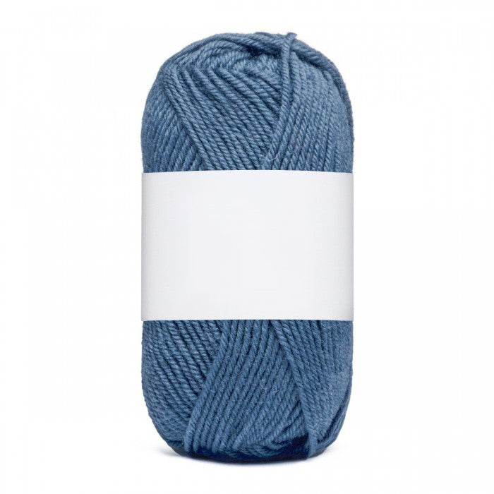 Blue 100% Wool Yarn Skein