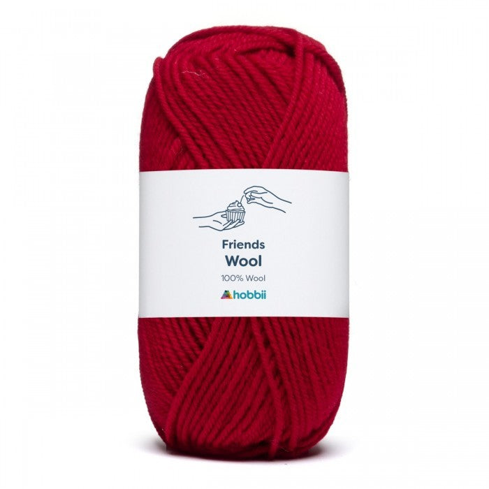 Red Wool Yarn Skein