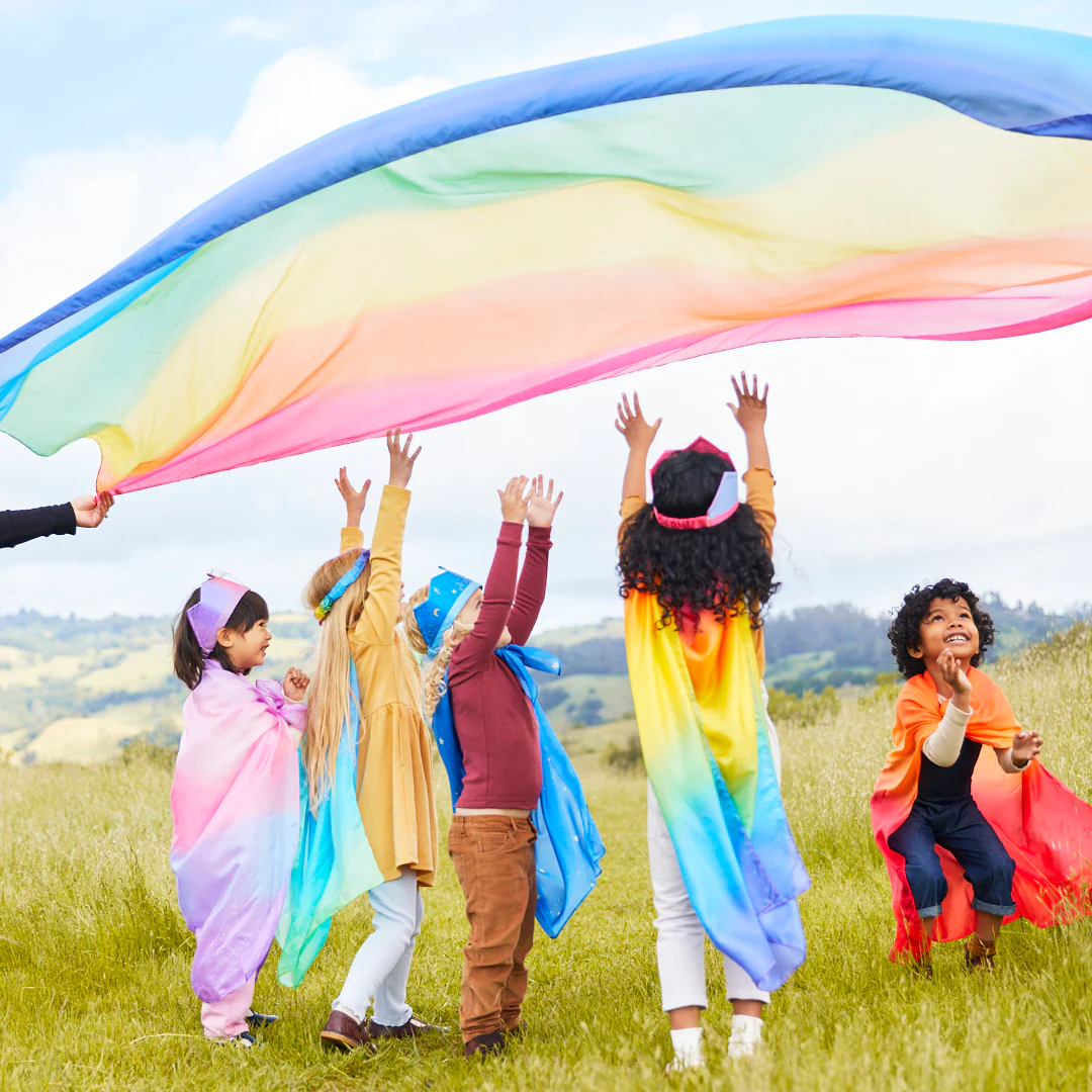 Sarah&#39;s Silks Double Rainbow Playsilk