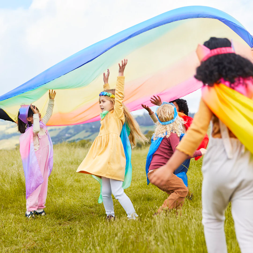 Sarah&#39;s Silks Double Rainbow Playsilk